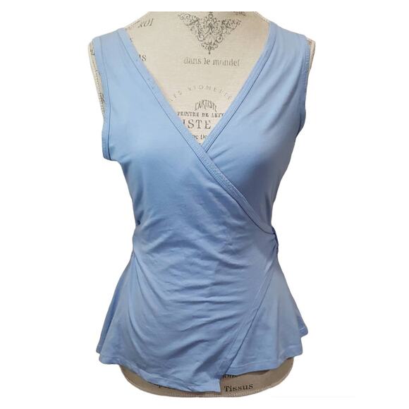 Ett Twa by Anthropologie Turquoise (Soft Blue) Tie Back Sleeveless Tank Top - Picture 1 of 7